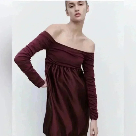 Zara COMBINATION KNIT MINI DRESS bloggers favorite. NWOT. Small. Party dress - Picture 1 of 10